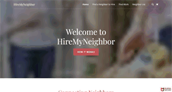 Desktop Screenshot of hiremyneighbor.com