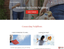 Tablet Screenshot of hiremyneighbor.com